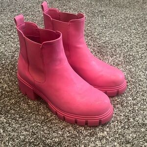 MIA Hot Pink Combat Motorcycle Boots SZ8 8
